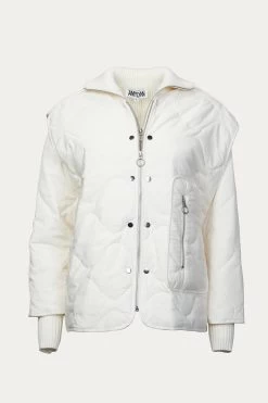 ASH QUILTED PADDED REMOVABLE SHELL JACKET