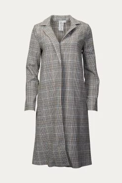 RUN TO ME CHECKED LONG COAT