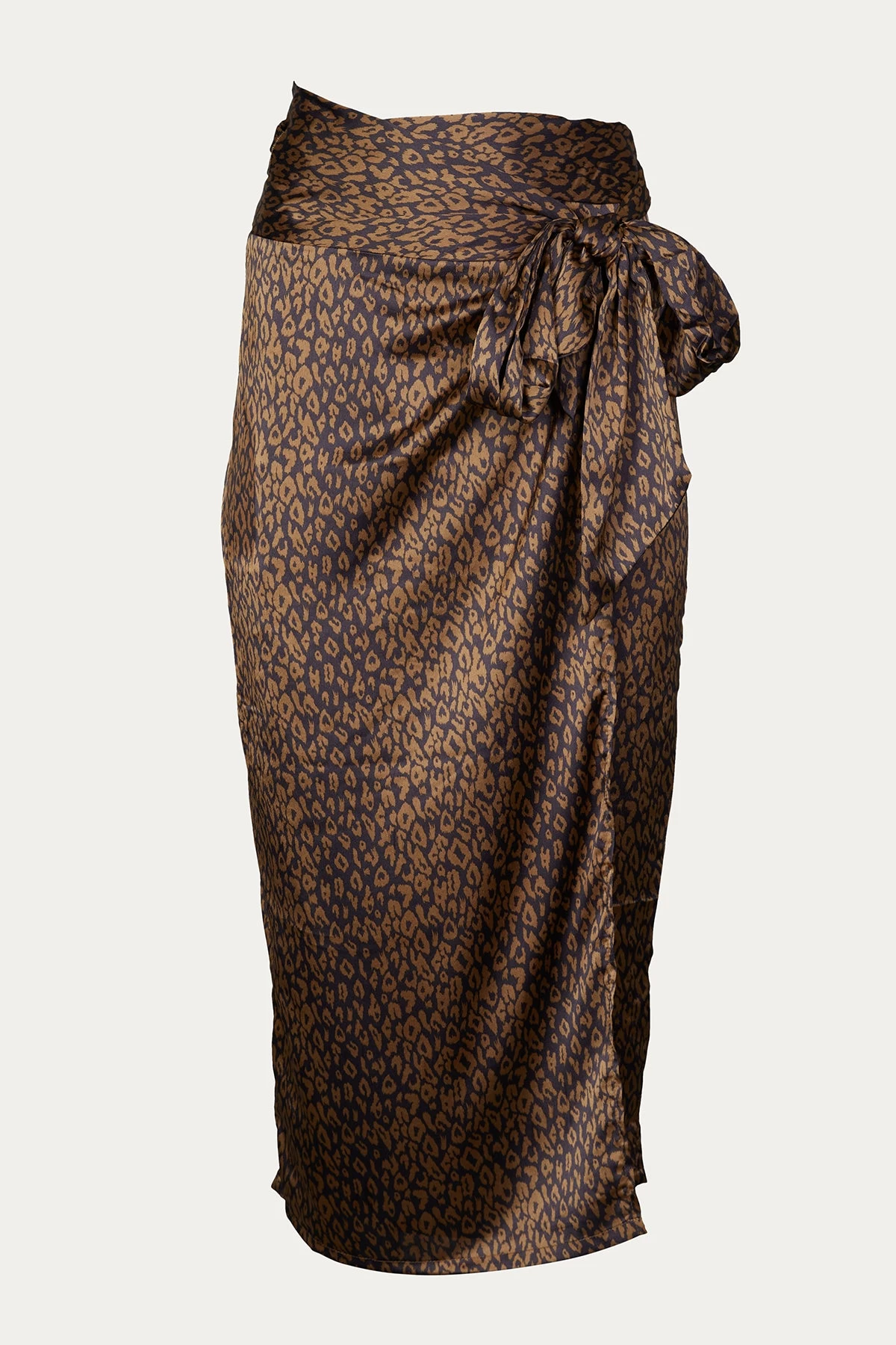 LEOPARD-PRINT SATIN WRAP MIDI SKIRT 1 LEOPARD-PRINT SATIN WRAP MIDI SKIRT