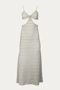 SHEER-PANELED COVERUP