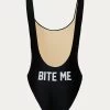 BITE ME ONE-PIECE SWIMSUIT