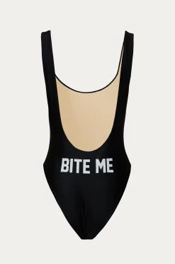 BITE ME ONE-PIECE SWIMSUIT