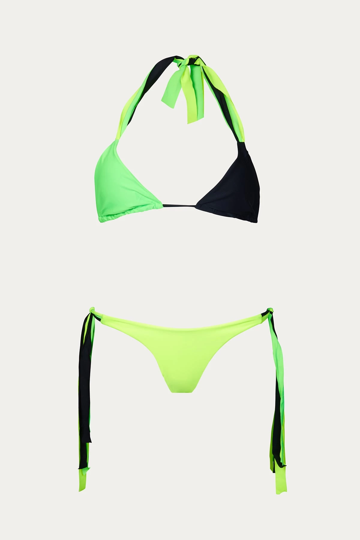 COLORBLOCKED STRING BIKINI SET 1 COLORBLOCKED STRING BIKINI SET