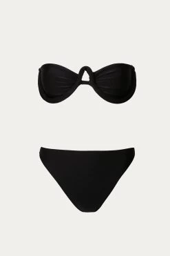 SOLID HIGH-LEG STRAPLESS BIKINI