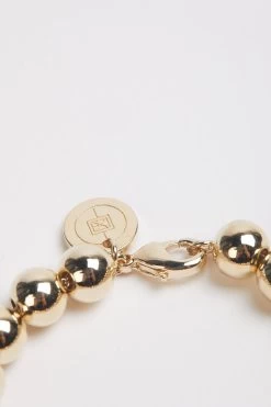 MEDIUM GOLD BALL BRACELET 9 MEDIUM GOLD BALL BRACELET -Varley Store TheSilenceCoInvisibleMannequinJune3020210112