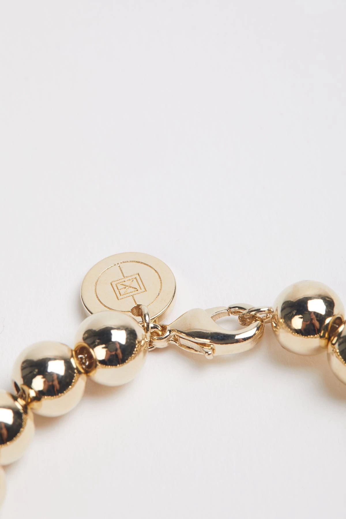 MEDIUM GOLD BALL BRACELET 5 MEDIUM GOLD BALL BRACELET - Image 5