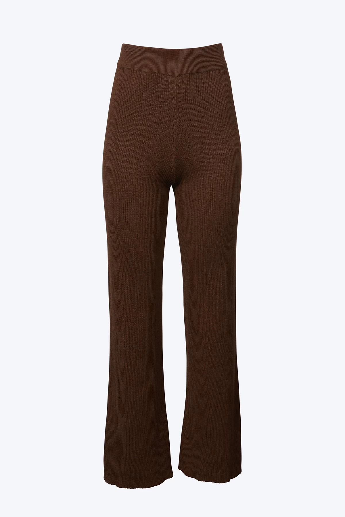 RIBBED-KNIT STRAIGHT-LEG PANTS 1 RIBBED-KNIT STRAIGHT-LEG PANTS
