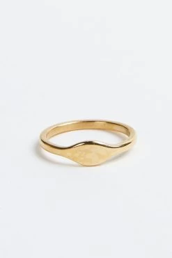 ELIZA GOLD-PLATED SIGNET RING
