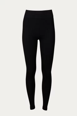 RIBBED STRETCH LEGGINGS