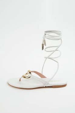 Gia Borghini LEVANTE FLAT LEATHER SANDALS 7 Gia Borghini LEVANTE FLAT LEATHER SANDALS -Varley Store TheSilenceCoInvisibleMannequinMarch30202113000a