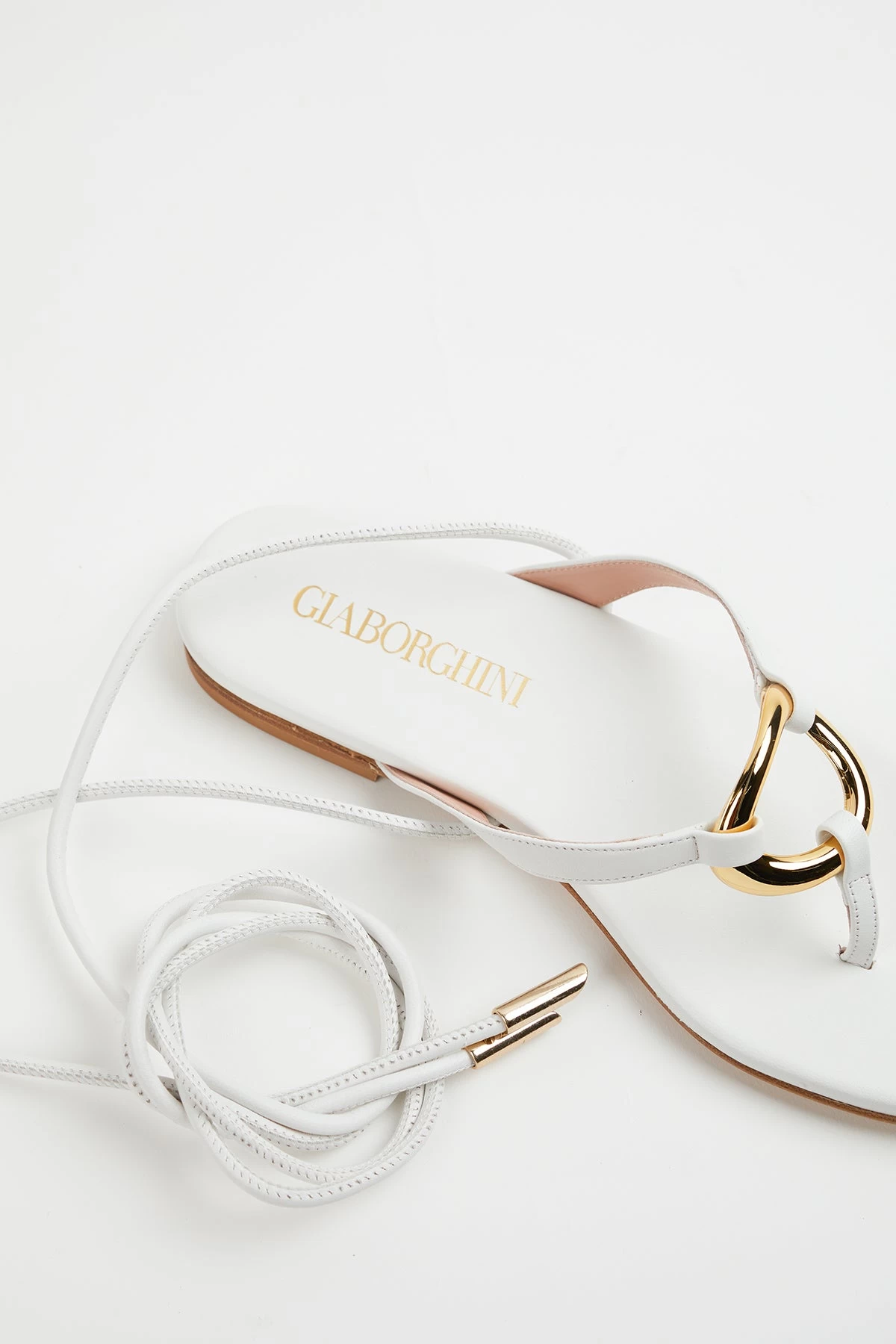 Gia Borghini LEVANTE FLAT LEATHER SANDALS 3 Gia Borghini LEVANTE FLAT LEATHER SANDALS - Image 3