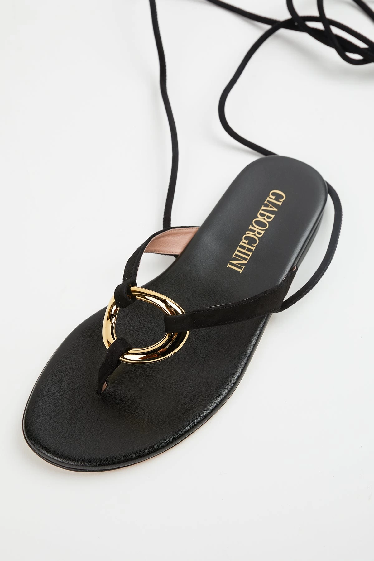 Gia Borghini LEVANTE FLAT SUEDE SANDALS 2 Gia Borghini LEVANTE FLAT SUEDE SANDALS - Image 2