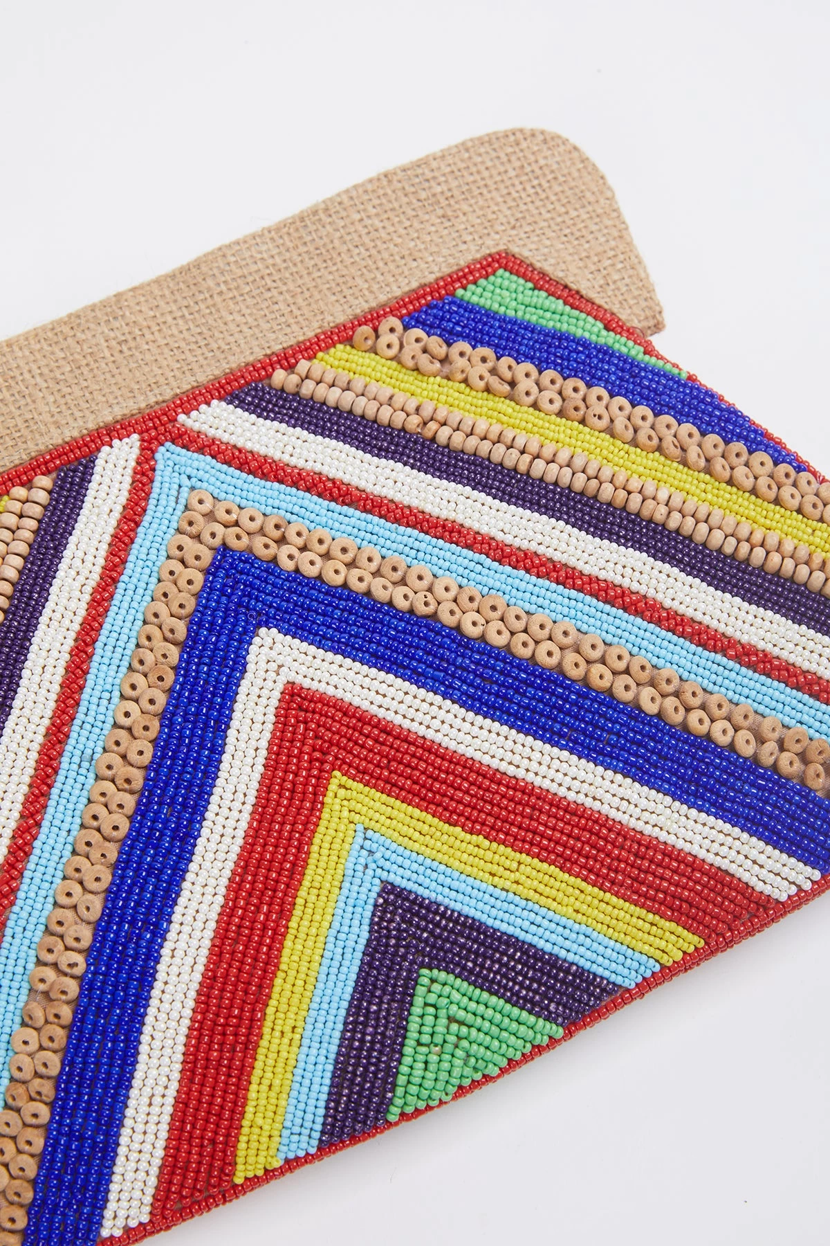 VEE HANDMADE BEADED CLUTCH BAG 3 VEE HANDMADE BEADED CLUTCH BAG - Image 3