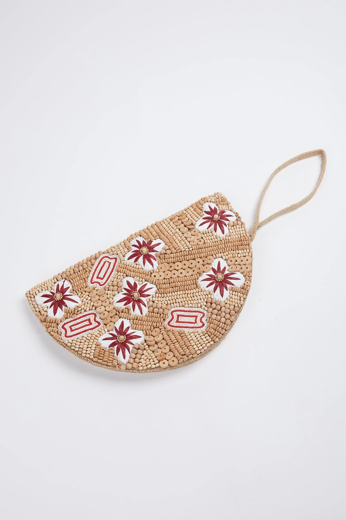 FLORA RAFFIA BEADED WRISTLET 1 FLORA RAFFIA BEADED WRISTLET