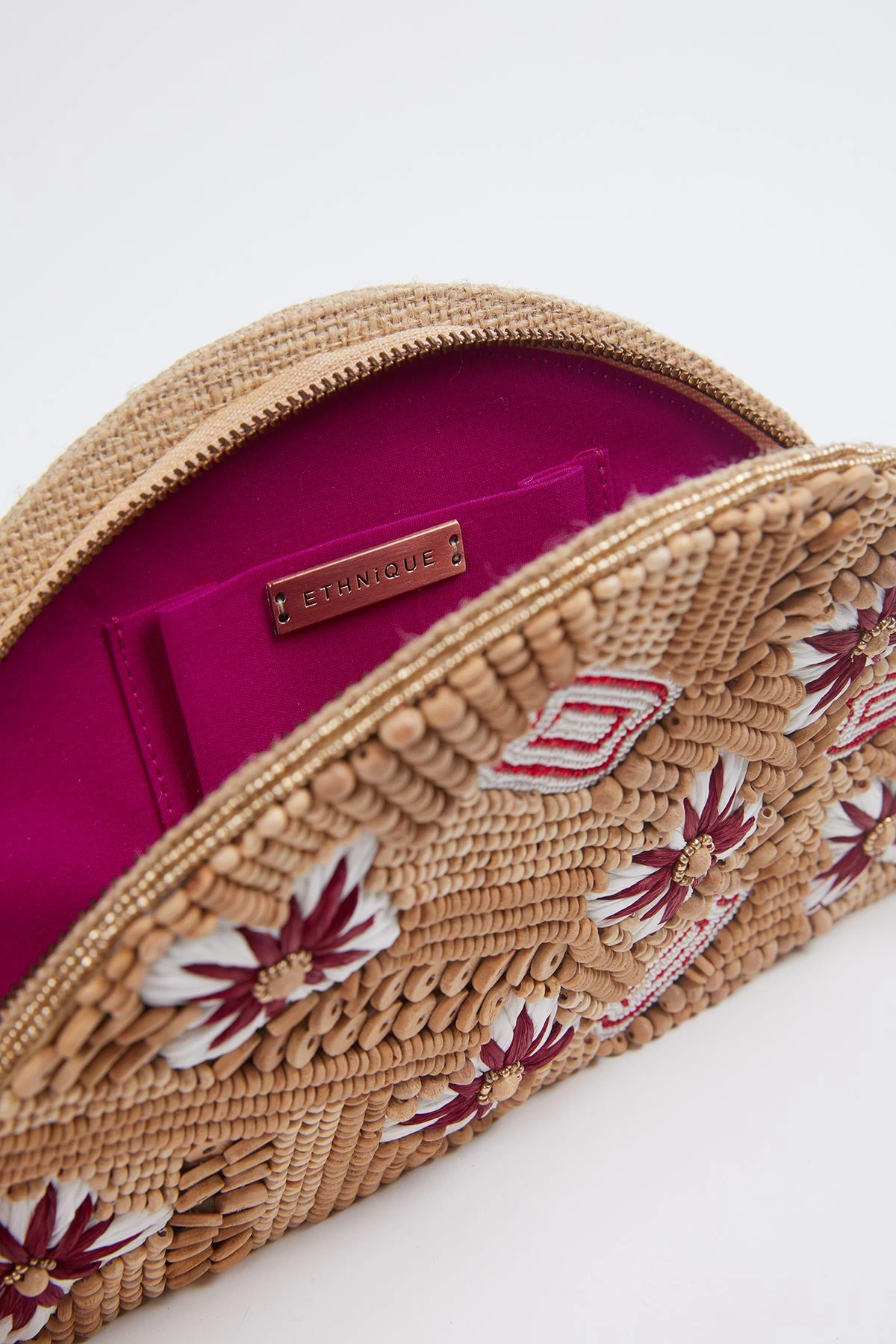 FLORA RAFFIA BEADED WRISTLET 2 FLORA RAFFIA BEADED WRISTLET - Image 2