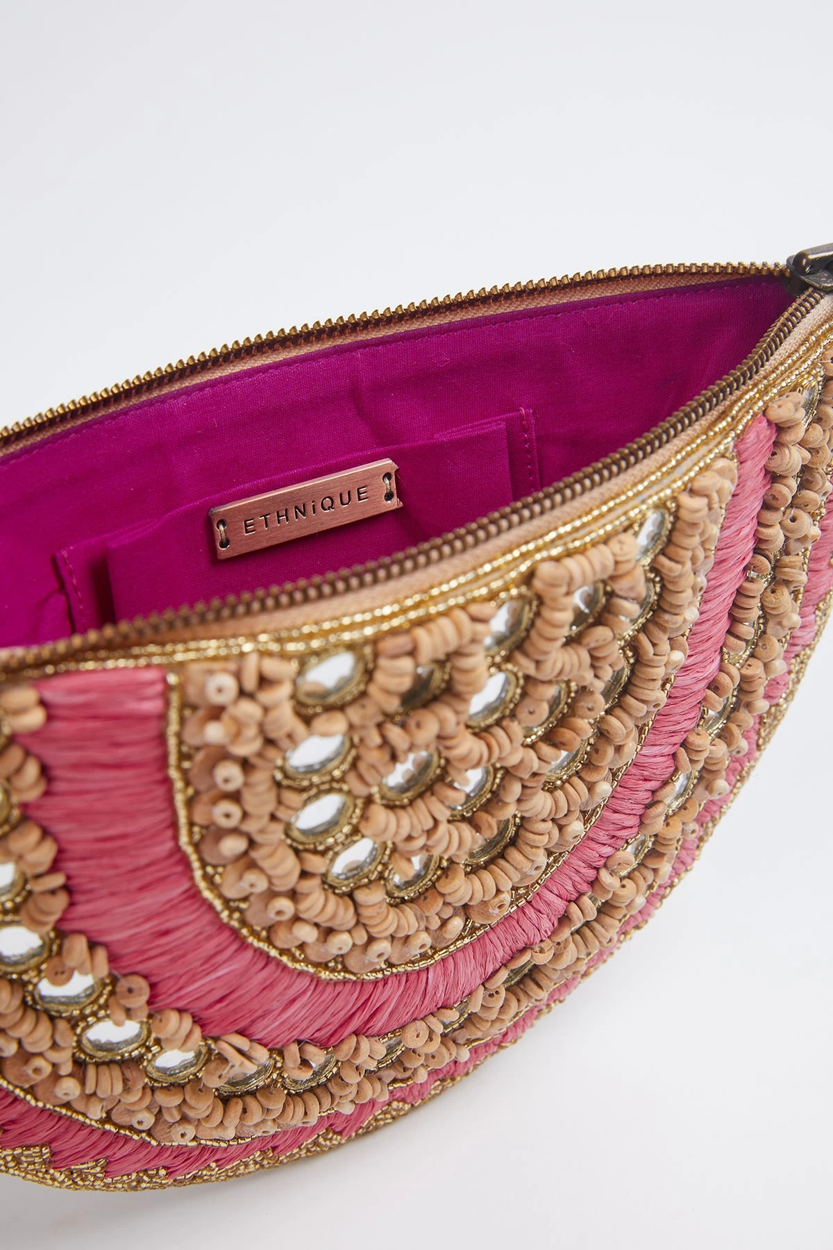 SANDIA RAFFIA CLUTCH WRISTLET BAG 2 SANDIA RAFFIA CLUTCH WRISTLET BAG - Image 2