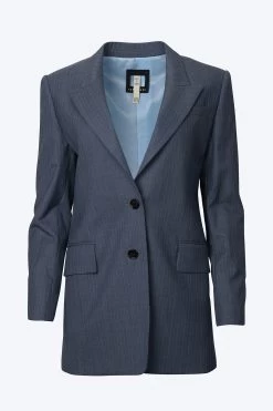 FINE WOOL SINGLE-BREASTED BLAZER