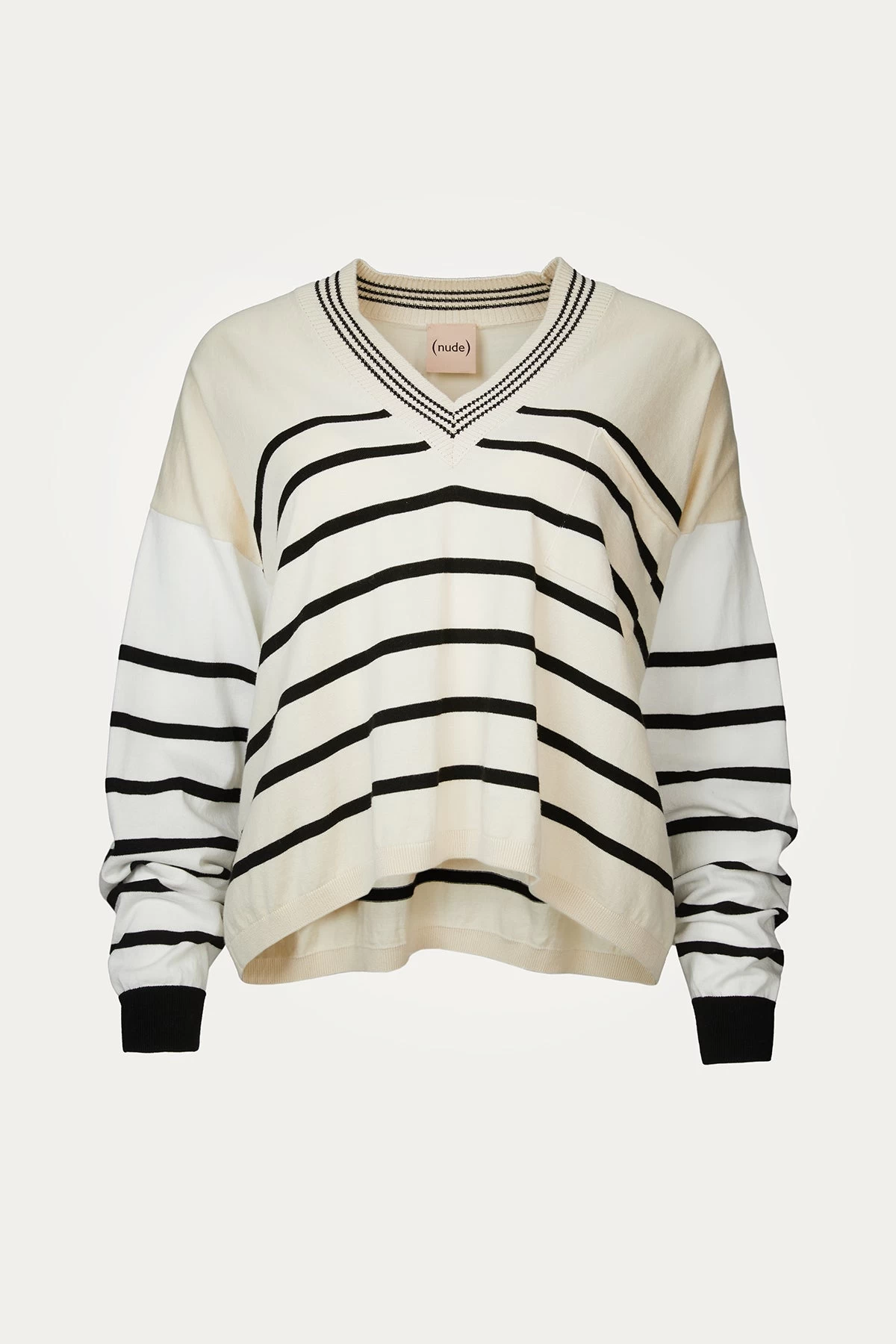 NUDE V-NECK SWEATER 1 NUDE V-NECK SWEATER