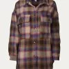 CHECKED WOOL-BLEND SHACKET