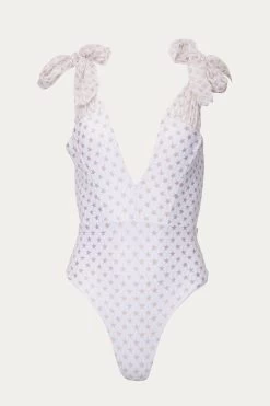 SIENNA PRINTED LACE ONE-PIECE SWIMSUIT