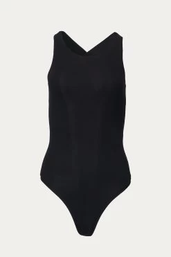 SHAYE STRETCH-MODAL JERSEY OPEN-BACK BODYSUIT