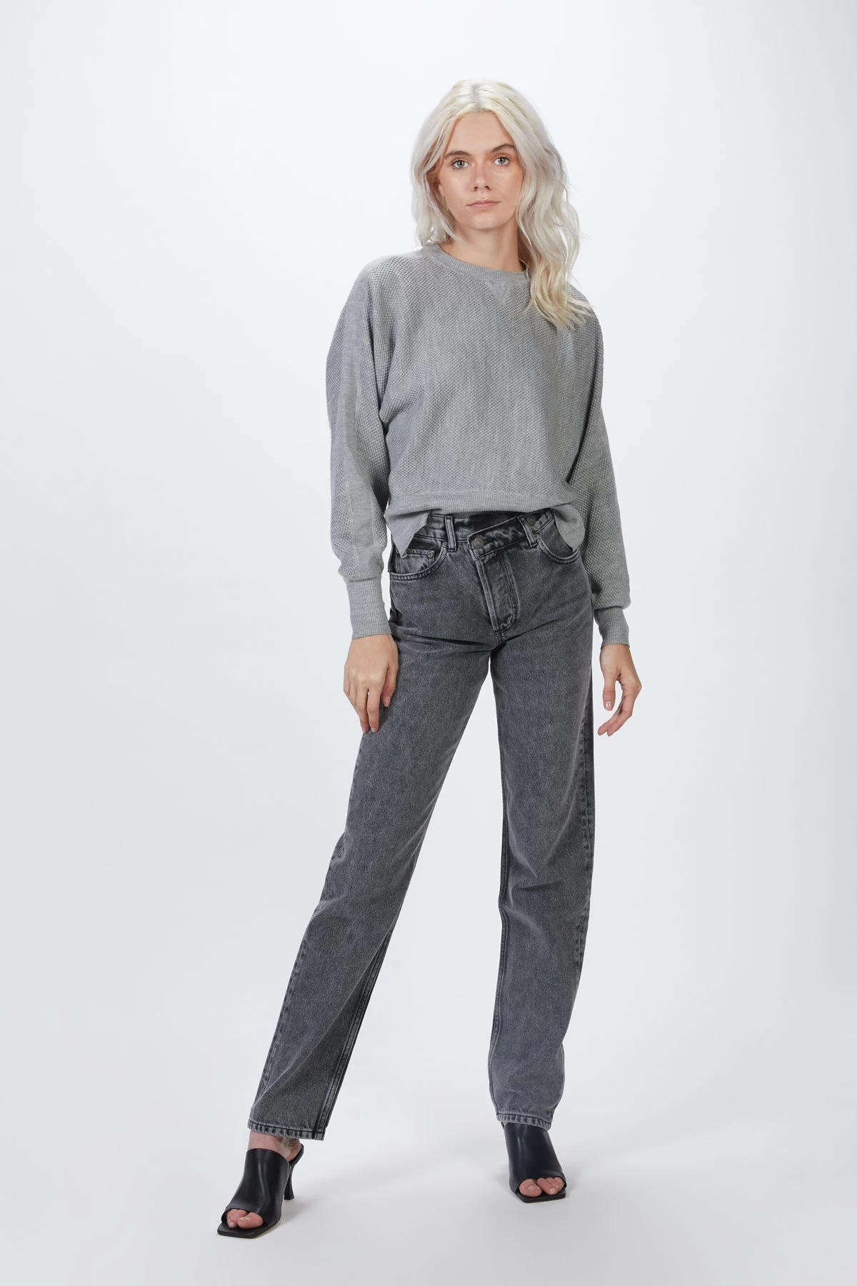 THE CASEY HIGH-RISE CRISS CROSS STRAIGHT-LEG JEANS 2 THE CASEY HIGH-RISE CRISS CROSS STRAIGHT-LEG JEANS - Image 2