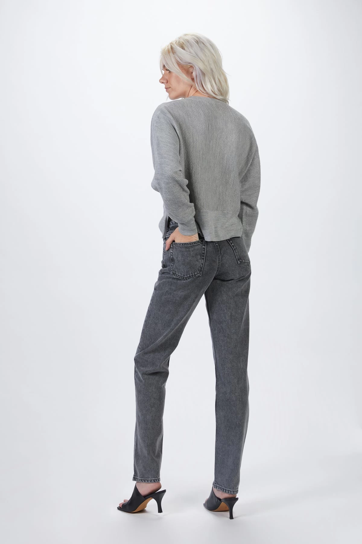 THE CASEY HIGH-RISE CRISS CROSS STRAIGHT-LEG JEANS 3 THE CASEY HIGH-RISE CRISS CROSS STRAIGHT-LEG JEANS - Image 3
