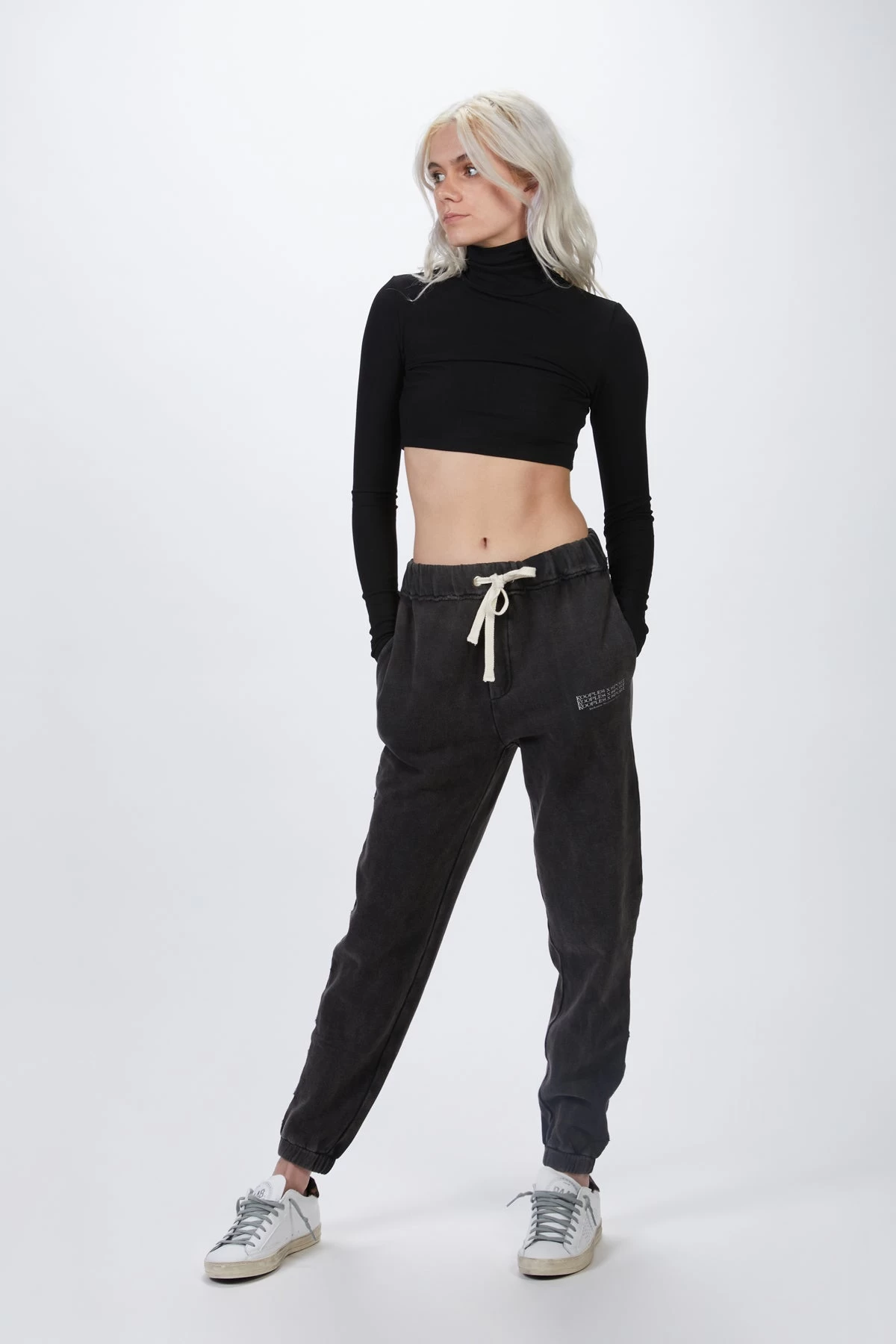 THE KOOPLES FADED BLACK JOGGERS 2 THE KOOPLES FADED BLACK JOGGERS - Image 2