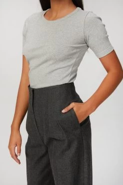 CLYDE HERRINGBONE PANTS -Varley Store TheSilenceCoModelEcommOct1920202622