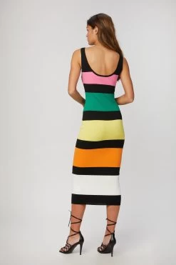 MULTI STRIPE DRESS -Varley Store TheSilenceCoModelEcommOct2020203923