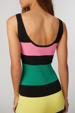 MULTI STRIPE DRESS -Varley Store TheSilenceCoModelEcommOct2020203929