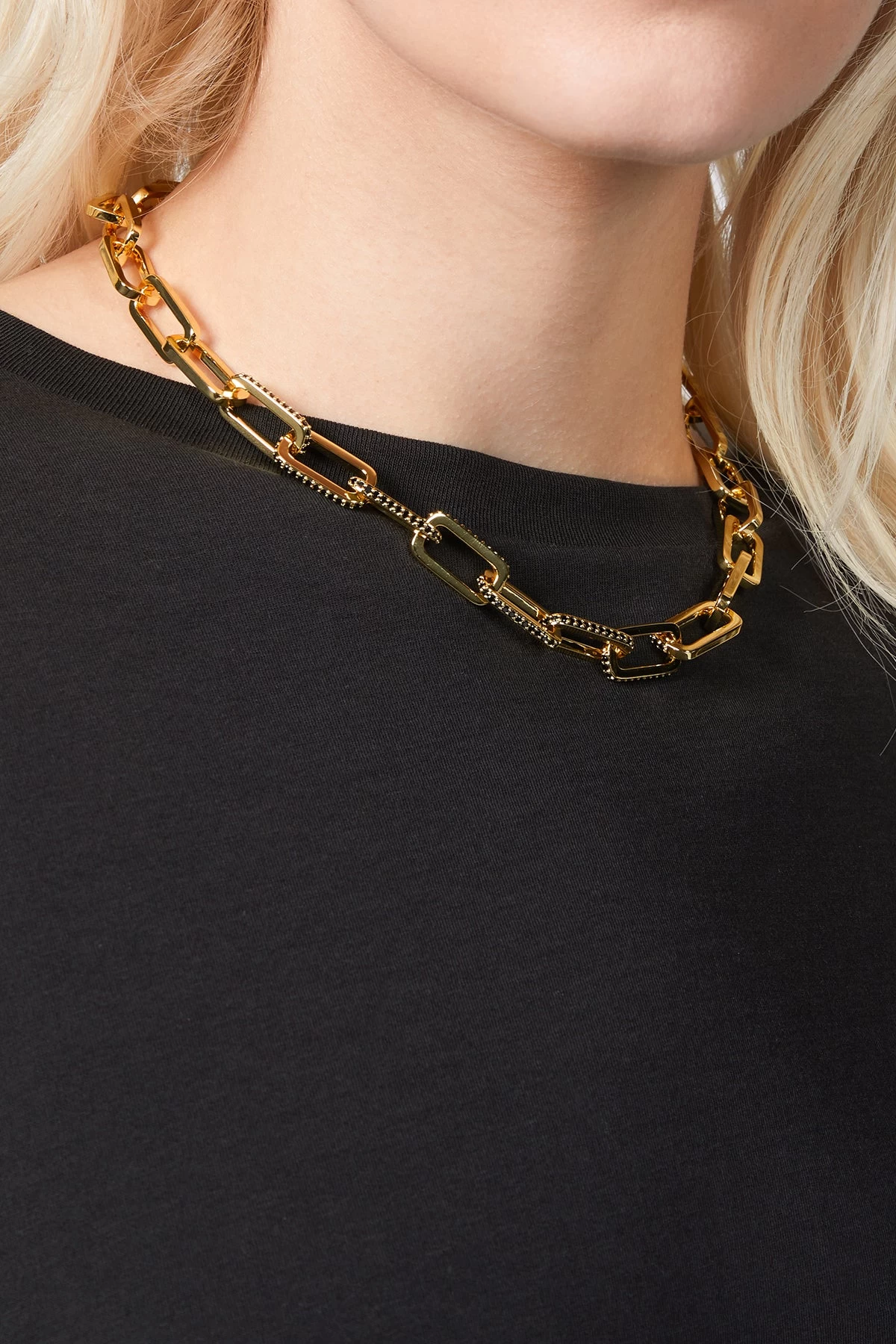 DYLAN GEMSTONE LINK NECKLACE 3 DYLAN GEMSTONE LINK NECKLACE - Image 3