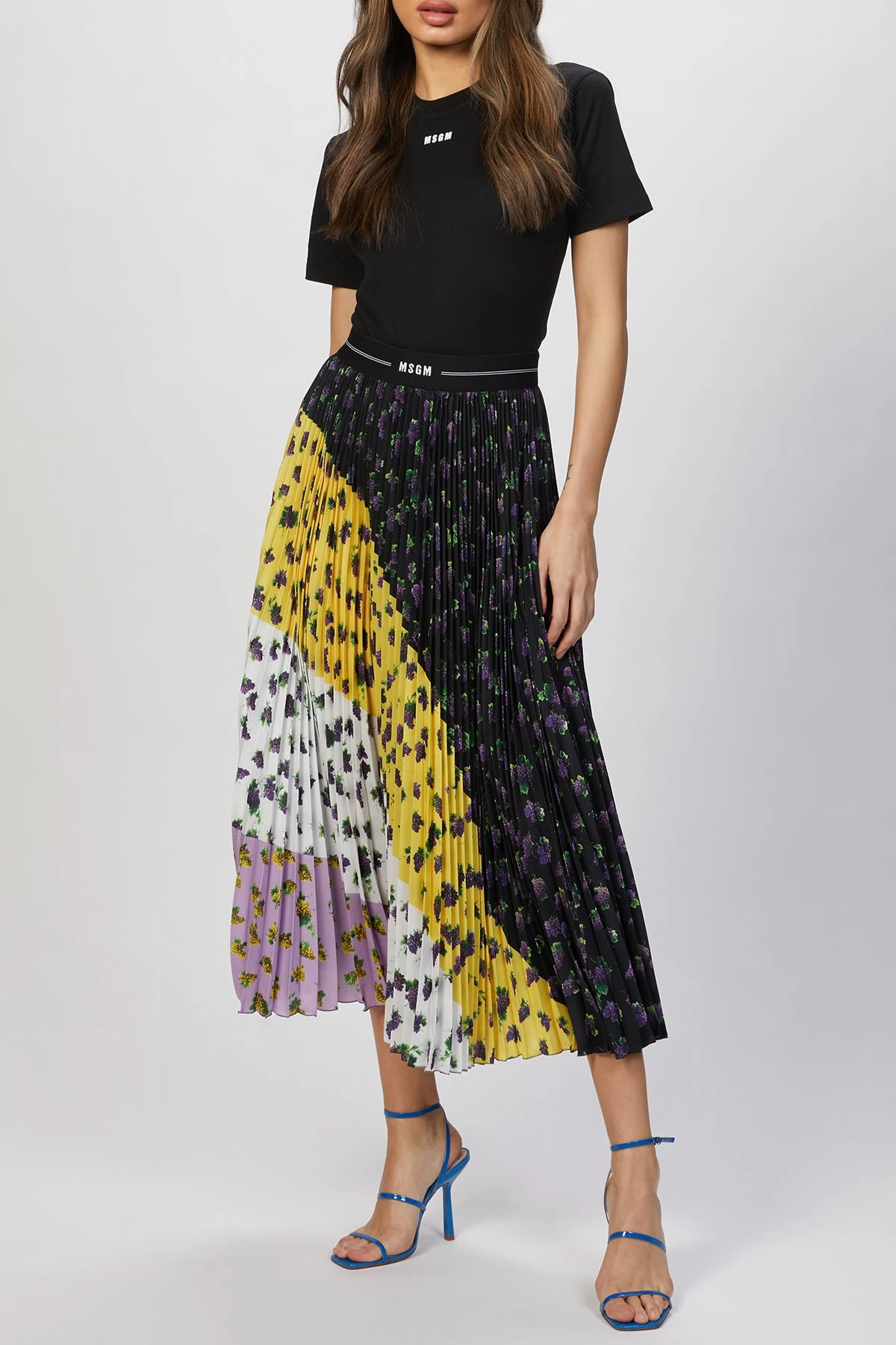 MSGM LOGO WASITBAND PLEATED SKIRT 2 MSGM LOGO WASITBAND PLEATED SKIRT - Image 2