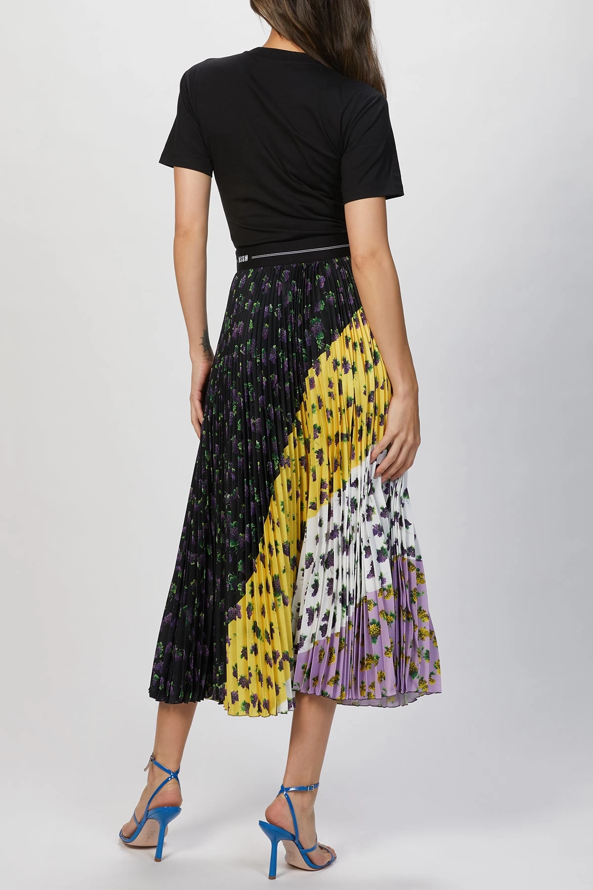 MSGM LOGO WASITBAND PLEATED SKIRT 3 MSGM LOGO WASITBAND PLEATED SKIRT - Image 3