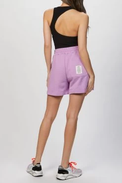 MSGM LOGO-PRINT TRACK SHORTS 7 MSGM LOGO-PRINT TRACK SHORTS -Varley Store TheSilenceCoOnModelApril1202113757