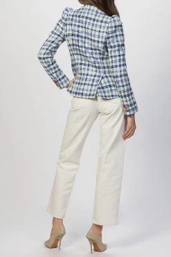 POUF SLEEVE ONE BUTTON BLAZER -Varley Store TheSilenceCoOnModelApril1202113833