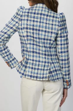 POUF SLEEVE ONE BUTTON BLAZER -Varley Store TheSilenceCoOnModelApril1202113838