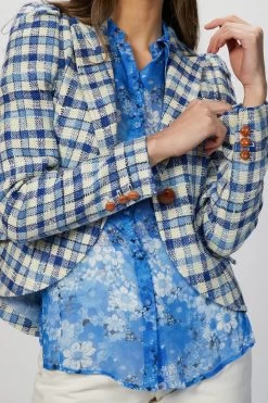 POUF SLEEVE ONE BUTTON BLAZER -Varley Store TheSilenceCoOnModelApril1202113844