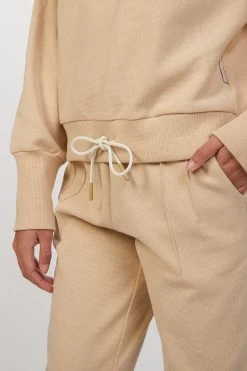 Varley EDITH RIB PIQUE SWEAT -Varley Store TheSilenceCoOnModelFeb1920217824