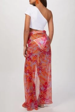TROPICAL GEORGETTE SKIRT -Varley Store TheSilenceCoOnModelFeb1920218237