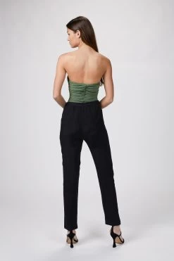 HARJO HIGH-RISE CUPRO-TWILL PANTS -Varley Store TheSilenceCoOnModelJan2620210136