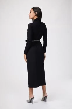 THE KOOPLES LEATHER BELT WITH CHAIN 10 THE KOOPLES LEATHER BELT WITH CHAIN -Varley Store TheSilenceCoOnModelJan2620210236