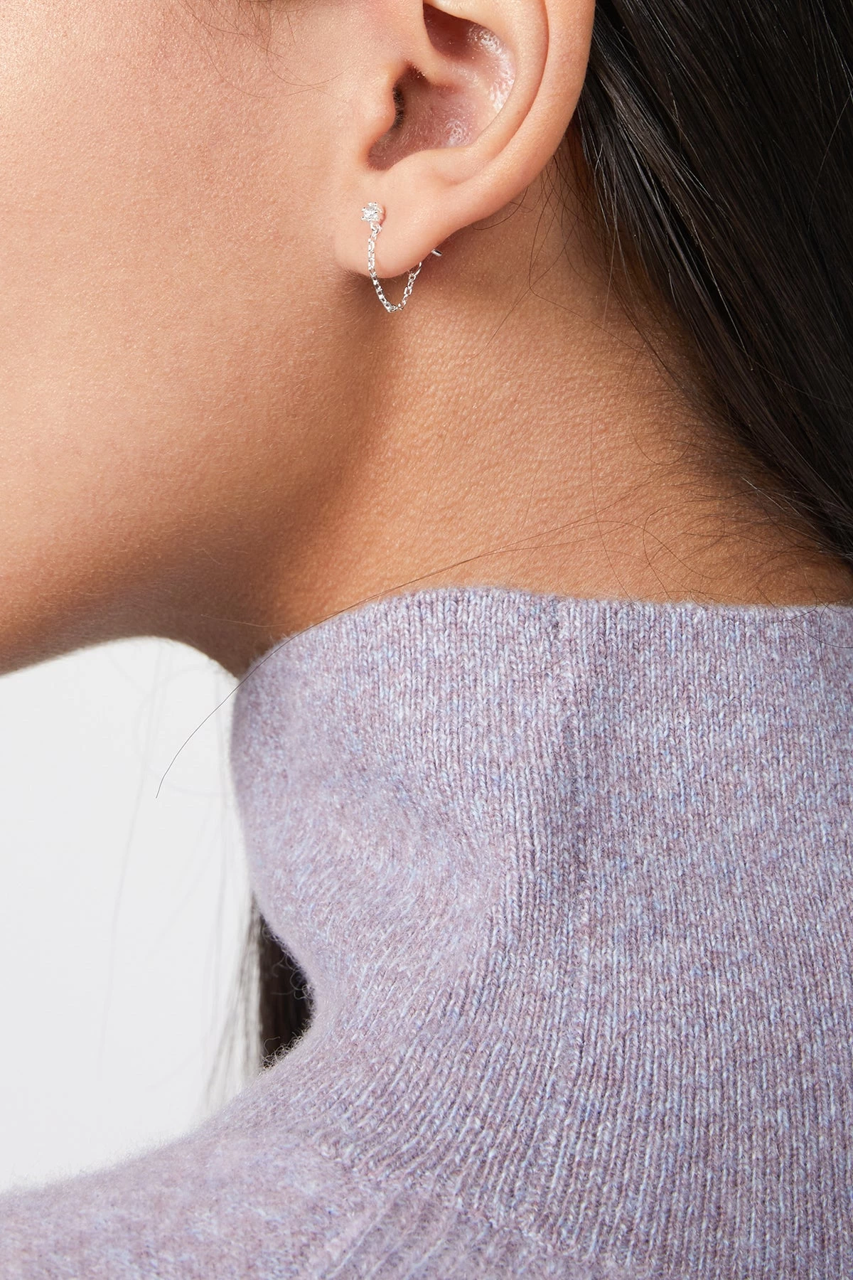 PLANT GEMSTONE CHAIN STUD 3 PLANT GEMSTONE CHAIN STUD - Image 3