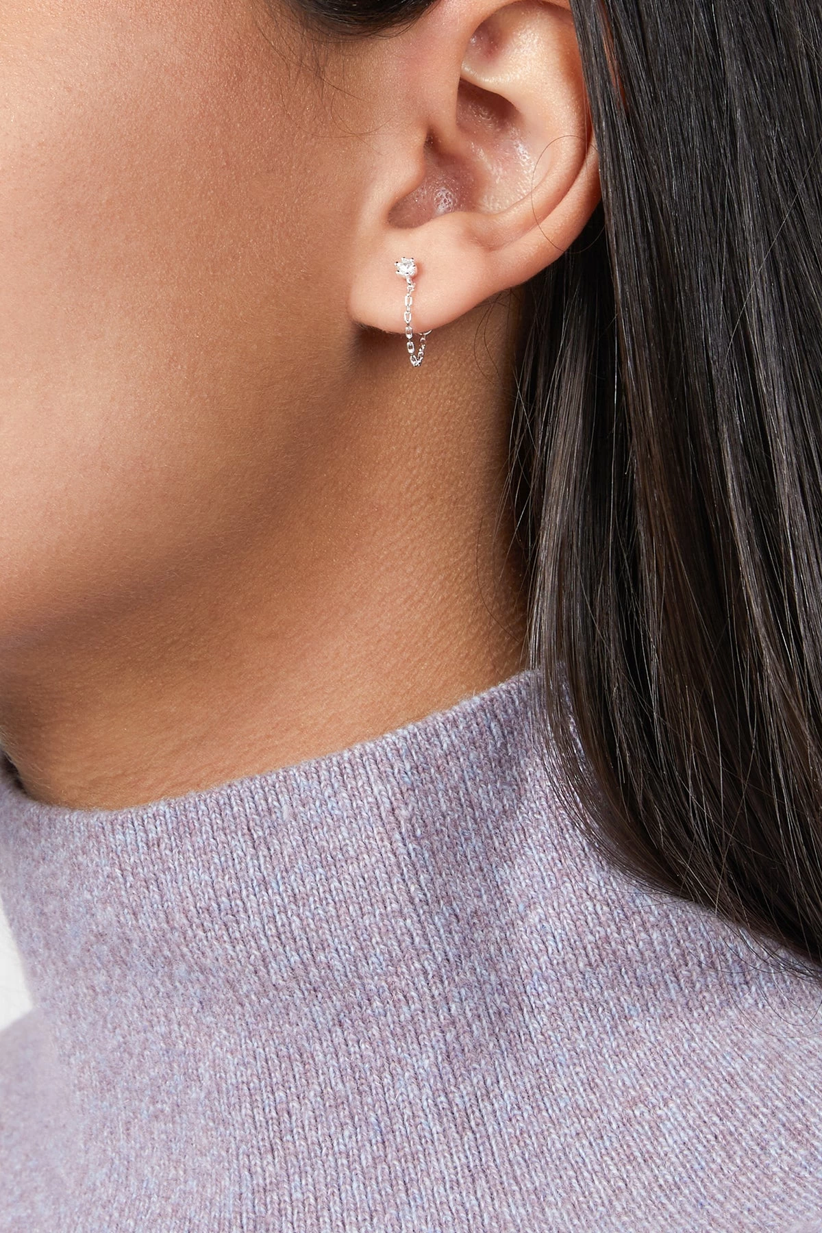 PLANT GEMSTONE CHAIN STUD 2 PLANT GEMSTONE CHAIN STUD - Image 2