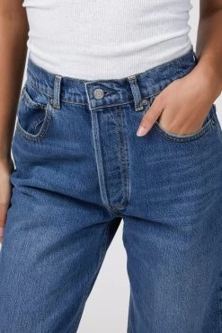 THE TOBY HIGH-RISE STRAIGHT-LEG JEANS -Varley Store TheSilenceCoOnModelJan2620210802