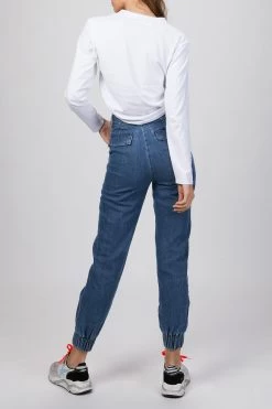 THE NICO HIGH-RISE CUFFED CARGO JEANS -Varley Store TheSilenceCoOnModelMarch28202111622