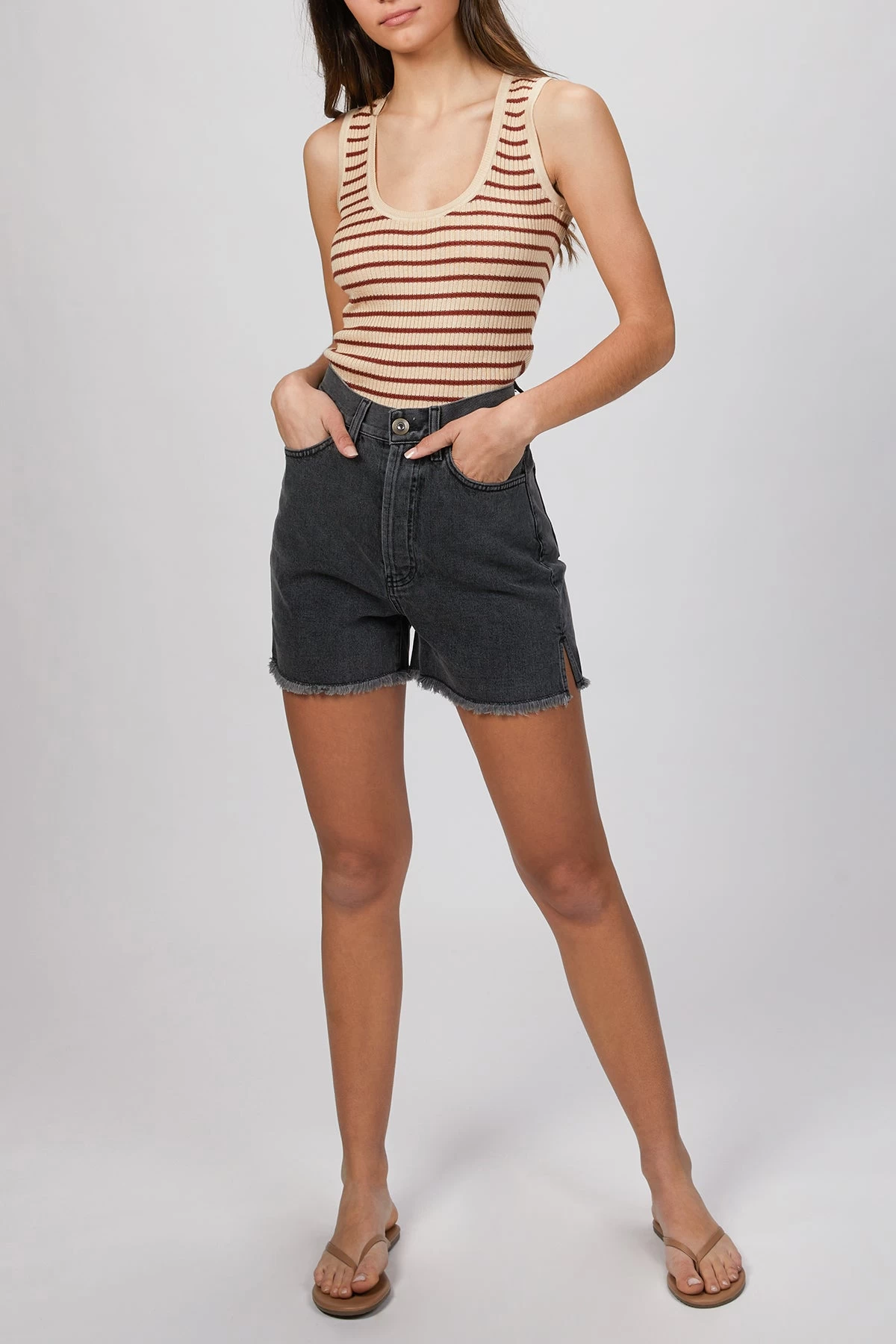 STRIPED RIBBED TANK 2 STRIPED RIBBED TANK - Image 2