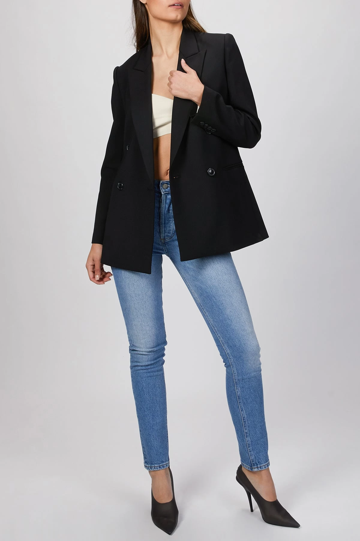 DOUBLE BREASTED CAVALRY TWILL BLAZER 2 DOUBLE BREASTED CAVALRY TWILL BLAZER - Image 2