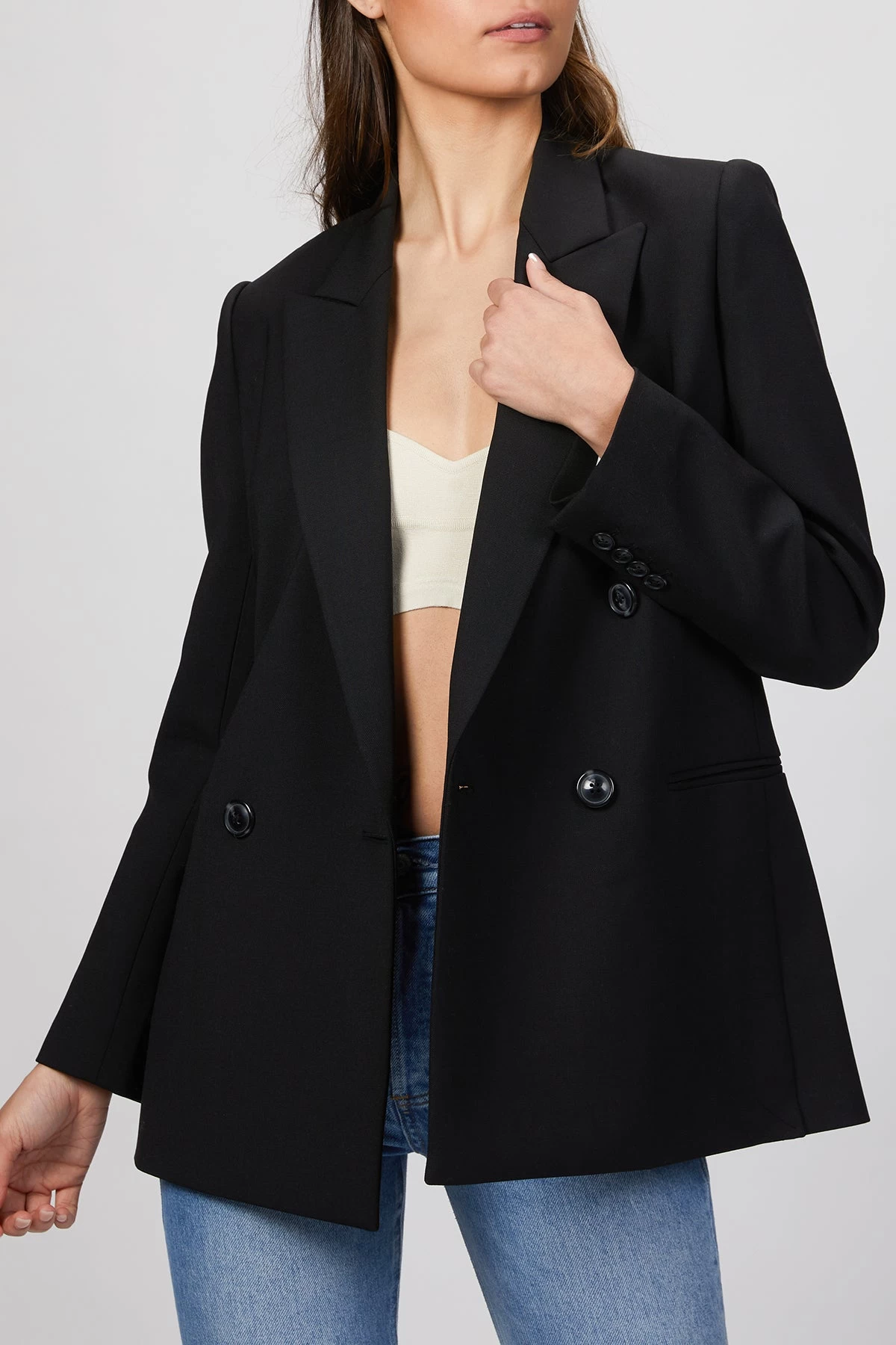 DOUBLE BREASTED CAVALRY TWILL BLAZER 4 DOUBLE BREASTED CAVALRY TWILL BLAZER - Image 4