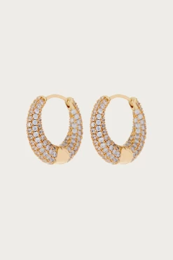 Luv AJ PAVE MARBELLA HOOPS
